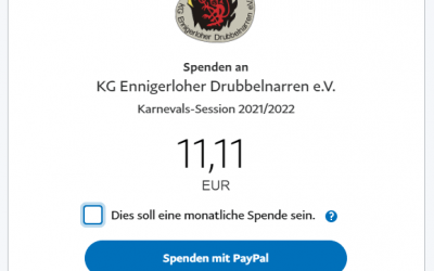 Spenden jetzt auch mit PayPal möglich