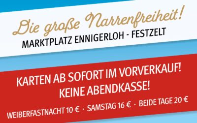 Zeltkarten ab sofort im Vorverkauf