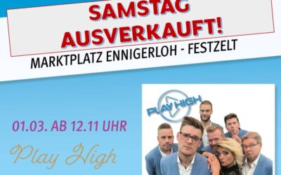 Karten für das Festzelt am Samstag sind ausverkauft!