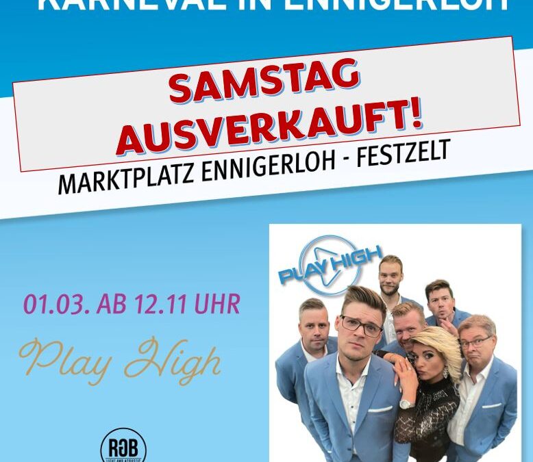 Karten für das Festzelt am Samstag sind ausverkauft!